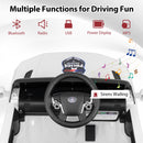 INFANS Ride on Police Car, 12V Kids Battery Powered Electric Vehicle with Siren, Flashing Lights, Bluetooth, Power Display