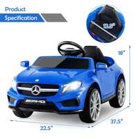 INFANS 12V Electric Kids Ride on Car, Licensed Mercedes Benz GLA45 Toy Car, Battery Powered Toy Vehicle