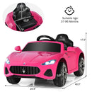 Pink Licensed Maserati Electric Vehicle with Remote Control