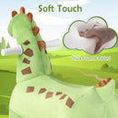 INFANS Ride on Toys, 6V Electric Battery Powered Electric Ride on Dinosaur with Music, Riding Horse Toy for Boys Girl Aged 3+