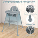 INFANS 4 in 1 Baby High Chair, Convertible Highchair for Babies and Toddlers, Infant Feeding Highchairs with Removable Tray Adjustable Footrest