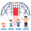 INFANS Climbing Dome with Slide, Kids Outdoor Jungle Gym Geometric Dome Climber, 8FT Climb Structure Backyard