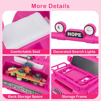 INFANS Kids Ride on Car, 6V Battery Powered Electric Vehicle ATV for Toddlers with Foot Pedal, Music