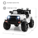 12V Electric Vehicle Car with Remote Control, Toddlers Battery Powered Toy with 2 Speeds, Spring Suspension INFANS