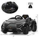 INFANS 12V Licensed Lamborghini Sian Kids Ride on Car with Parent Remote Control, Electric Toy Roadster Carbon Fiber Textured