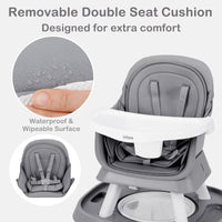 INFANS 9 in 1 High Chair, Convertible Baby Highchair, Table and Chair Set Building Block Infant Dining Booster Seat