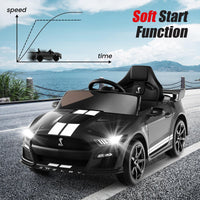 Licensed Ford Mustang GT500 Ride on Car for Kids by INFANS, Battery Powered Electric Vehicle with Remote Control, 37-96 months