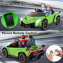INFANS 2 Seater Kids Ride on Car, 12V 4WD Licensed Lamborghini Veneno Powered Electric Vehicle with Rocking Mode, Remote Control