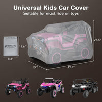 INFANS Kids Ride on Toy Car Cover, Outdoor Large Protector for Children Toddler Electric Vehicles Power Wheels Jeep Truck
