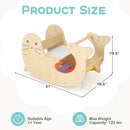 INFANS Climbing Toys for Toddlers, 3 in 1 Pikler Montessori Wooden Arch Climber Rocker Ladder, Indoor Kids Activity Climb Toy