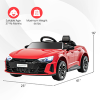 INFANS 12V Kids Ride On Car, Licensed Audi RS e-tron GT Electric Vehicle with Remote Control INFANS