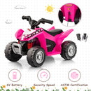 Infans Kids Ride on ATV, 6V Electric Vehicle for Toddlers, 4 Wheeler Battery Powered Motorized Quad Toy Car