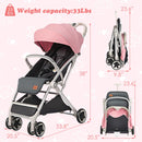 INFANS Lightweight Baby Stroller for 0-36 Month, Compact Stroller with One-Hand Fold, Travel Stroller for Airplane