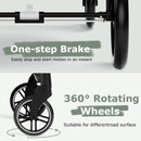 INFANS 2 in 1 Baby Stroller, High Landscape Infant Stroller, Foldable Pushchair