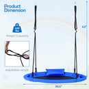 INFANS 660lbs 40 Inch Saucer Tree Swing, Round Flying Swing Seat for Kids, Outdoor Round Platform Swing