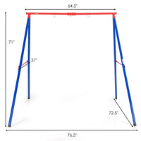 550lbs Heavy Duty Metal Swing Frame | Extra Large A-Frame Swing Stand for Kids and Adult Outdoor Backyard Playground INFANS