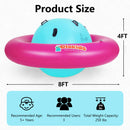 INFANS 8FT Inflatable Dome Rocker Bouncer, Outdoor Kids Giant Roll and Play Seesaw Rocker with 6 Secure Handles