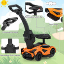 INFANS 3 in 1 Ride on Push Car, Licensed Lamborghini Baby Stroller Sliding Walking Car with Push Handle