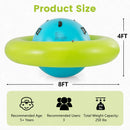 INFANS 8FT Inflatable Dome Rocker Bouncer, Outdoor Kids Giant Roll and Play Seesaw Rocker with 6 Secure Handles