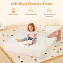 INFANS Modular Kids Play Couch, Toddler Sectional Fort Building Sofa for Playroom, Bedroom, Convertible Soft Foam Furniture
