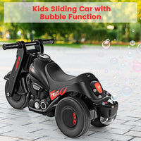 INFANS Ride on Push Car, Foot-to-Floor Sliding Car for Toddlers Kids Motorcycle with Bubble Maker, 3 Wheels Ride on Toys