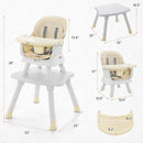 INFANS 8 in 1 Baby High Chair, Convertible Highchair for Babies and Toddlers, Infant Dining Booster Seat, Kids Stool Table Chair Set