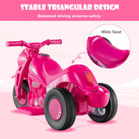 INFANS Kids Motorcycle, 6V Electric Ride on Car with Automatic Bubble Function for Children, Toddler Ages 3+