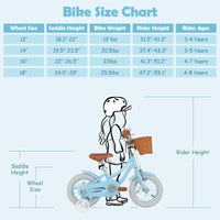 OLAKIDS Kids Bike, 12 14 16 18 Inch Toddlers Bike with Removable Training Wheels, Children's Bicycle for Girls Boys Age 3-8