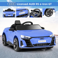 INFANS 12V Kids Ride on Car, Licensed Audi RS e-tron GT Electric Vehicle, Toddlers Battery Powered Toy