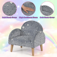 INFANS Kids Sofa with Glow in The Dark, Toddler Armchair Couch, Upholstered Comfy Foam Children Chair for Kindergarten Playroom
