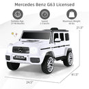 INFANS Licensed Mercedes Benz G63 Kids Ride on Car, 12V Electric Vehicle, Battery Powered for Children Boy Girl