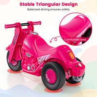 INFANS Ride on Push Car, Foot-to-Floor Sliding Car for Toddlers Kids Motorcycle with Bubble Maker, 3 Wheels Ride on Toys