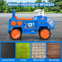 INFANS Ride on Car, 6V Electric Toy for Kids with Radar, Rocket, MP3, USB, Horn, 4-Wheeler Battery Powered Quad Gift for Toddlers