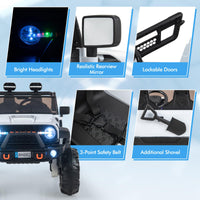 INFANS 24V 2 Seater Ride on Car for Kids, 2WD/4WD Battery Powered with Remote Control, 20" Wide Seat Electric Jeep Toys