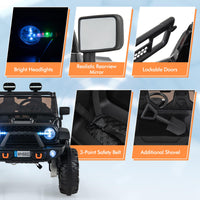 INFANS 24V 2 Seater Ride on Car for Kids, 2WD/4WD Battery Powered with Remote Control, 20" Wide Seat Electric Jeep Toys