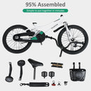 INFANS Kids Bike 12 Inch Toddlers Bike with Training Wheels Basket Adjustable Seat Handbrake and Coaster Brake