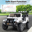 INFANS 2 Seater Ride on Truck, 12V Battery Powered Electric Vehicle for Kids with Remote Control, Power Display, LED Lights