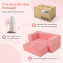 INFANS Modular Kids Play Couch, Toddler Sectional Fort Building Sofa for Playroom, Bedroom, Convertible Soft Foam Furniture