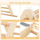 INFANS Pikler Triangle Set 7 in 1 Climbing Toys for Toddlers Foldable Baby Wood Montessori Jungle Gym
