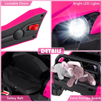 INFANS 12V Ride on Car UTV, Battery Powered Off-Road Kids Electric Vehicles with Remote Control, Music, Horn, MP3, Lights
