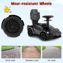 INFANS 3 in 1 Ride on Push Car, Licensed Lamborghini Baby Stroller Sliding Walking Car with Push Handle