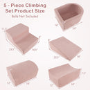 INFANS Climbing Toys for Toddlers, Foam Climbing Blocks and Ball Pit for Baby, 5pc Kids Climb and Crawl Block Activity Play Set