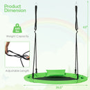 INFANS 660lbs 40 Inch Saucer Tree Swing, Round Flying Swing Seat for Kids, Outdoor Round Platform Swing