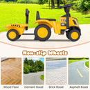 INFANS Licensed Caterpillar Ride on Tractor, Foot to Floor Sliding Truck with Detachable Trailer, Toy Walker for Kids Age 1.5-3