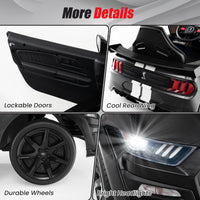 Licensed Ford Mustang GT500 Ride on Car for Kids by INFANS, Battery Powered Electric Vehicle with Remote Control, 37-96 months