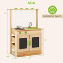 INFANS Outdoor Play Kitchen with Acrylic Drawing Board Blackboard