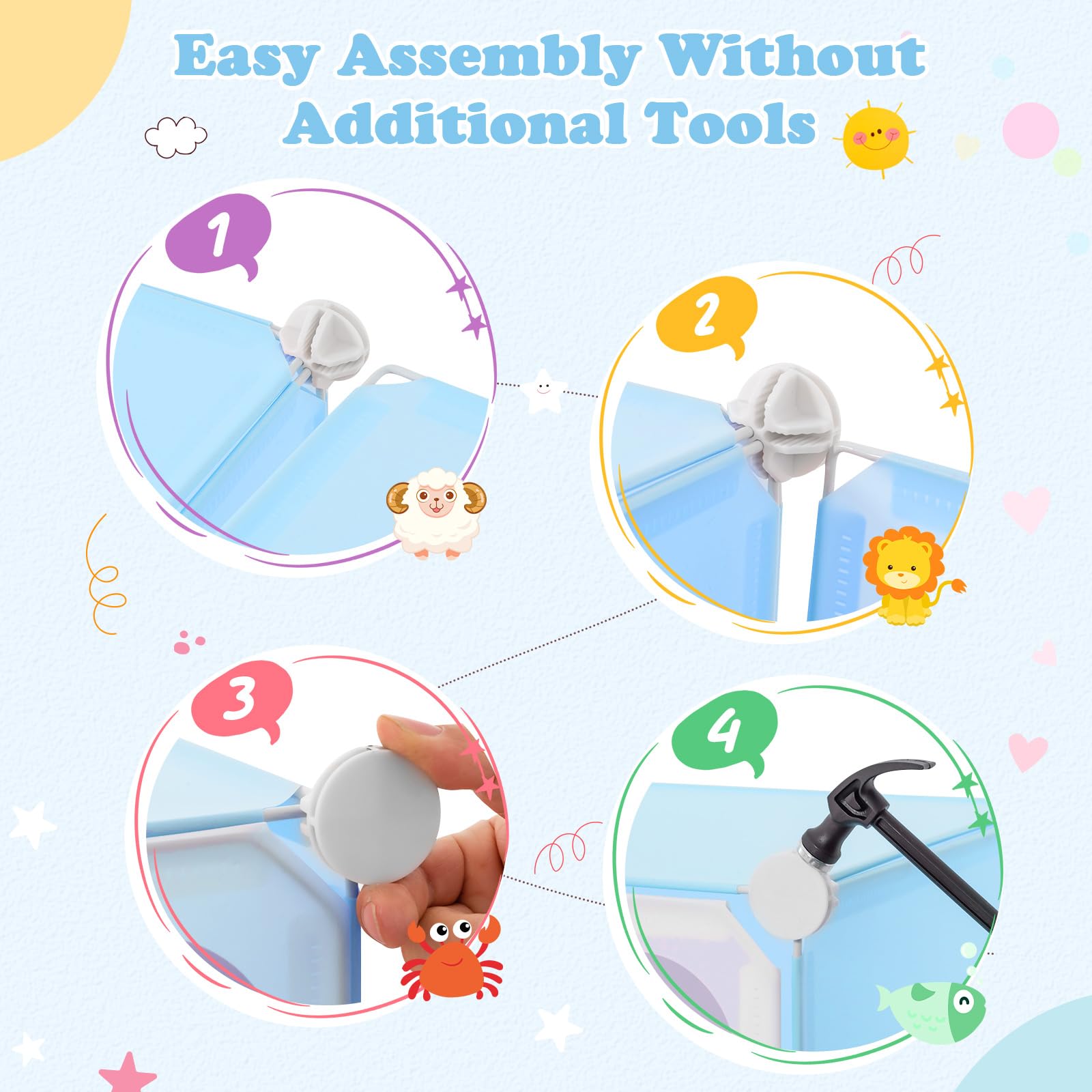 INFANS Children Wardrobe, Kid Closet Portable Baby Dresser Cute for Kids Bedroom Nursery Armoire with Doors