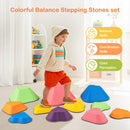 INFANS Balance Stepping Stones for Kids, 6, 11pcs Non-Slip Plastic Balance Stones, Indoor Outdoor Coordination Balance Blocks