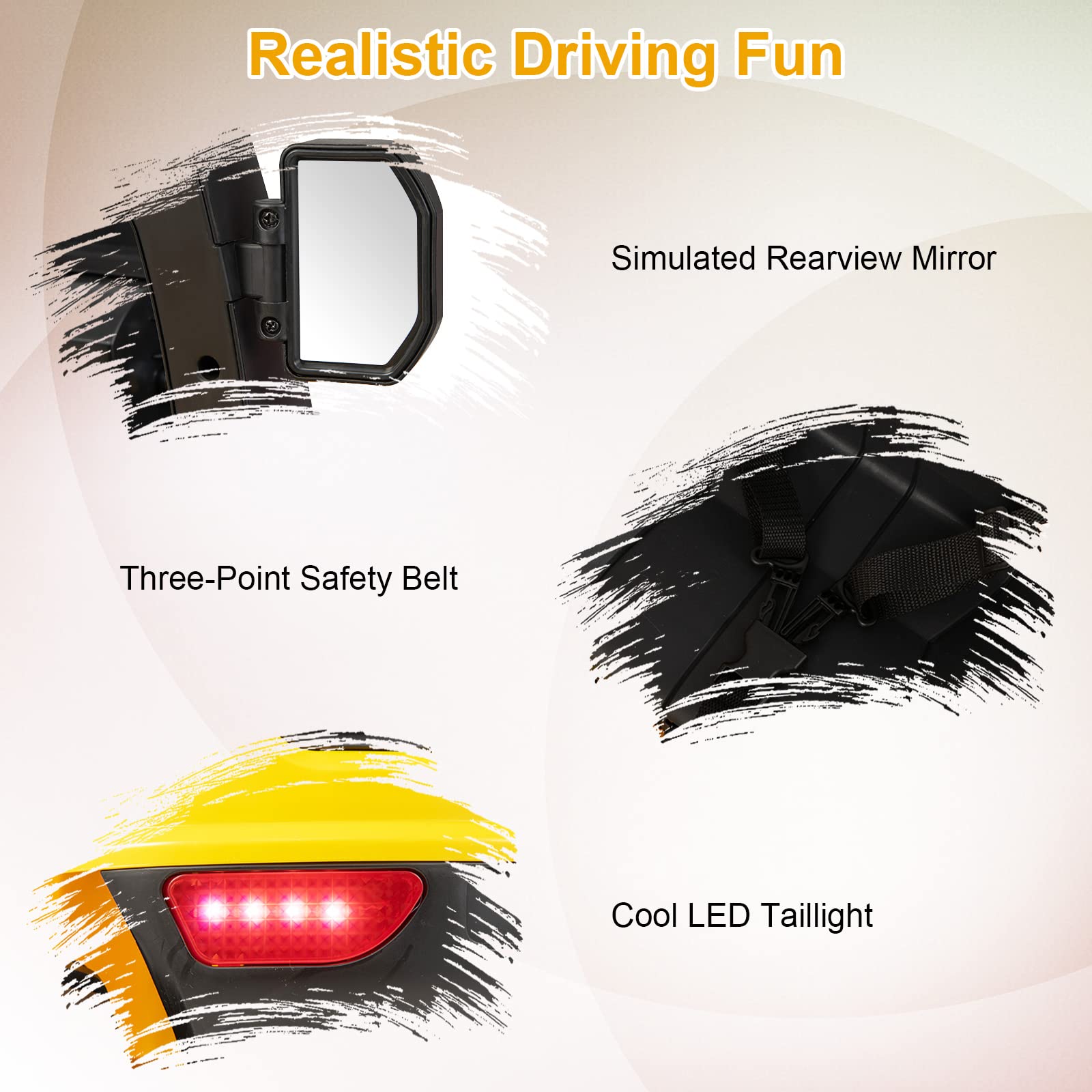 INFANS Ride on Forklift, 12V Kids Electric Vehicle Construction Truck with Liftable Fork and Pallet, Toddlers Battery Powered Car