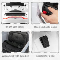 INFANS Kids Ride on Car, 12V Electric Vehicle Licensed Aston Martin DBX with Remote Control